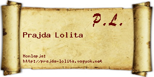 Prajda Lolita névjegykártya